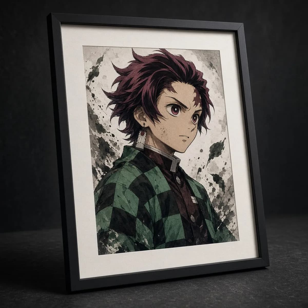 Limited print from a Demon Slayer exhibition. Catalog illustration.