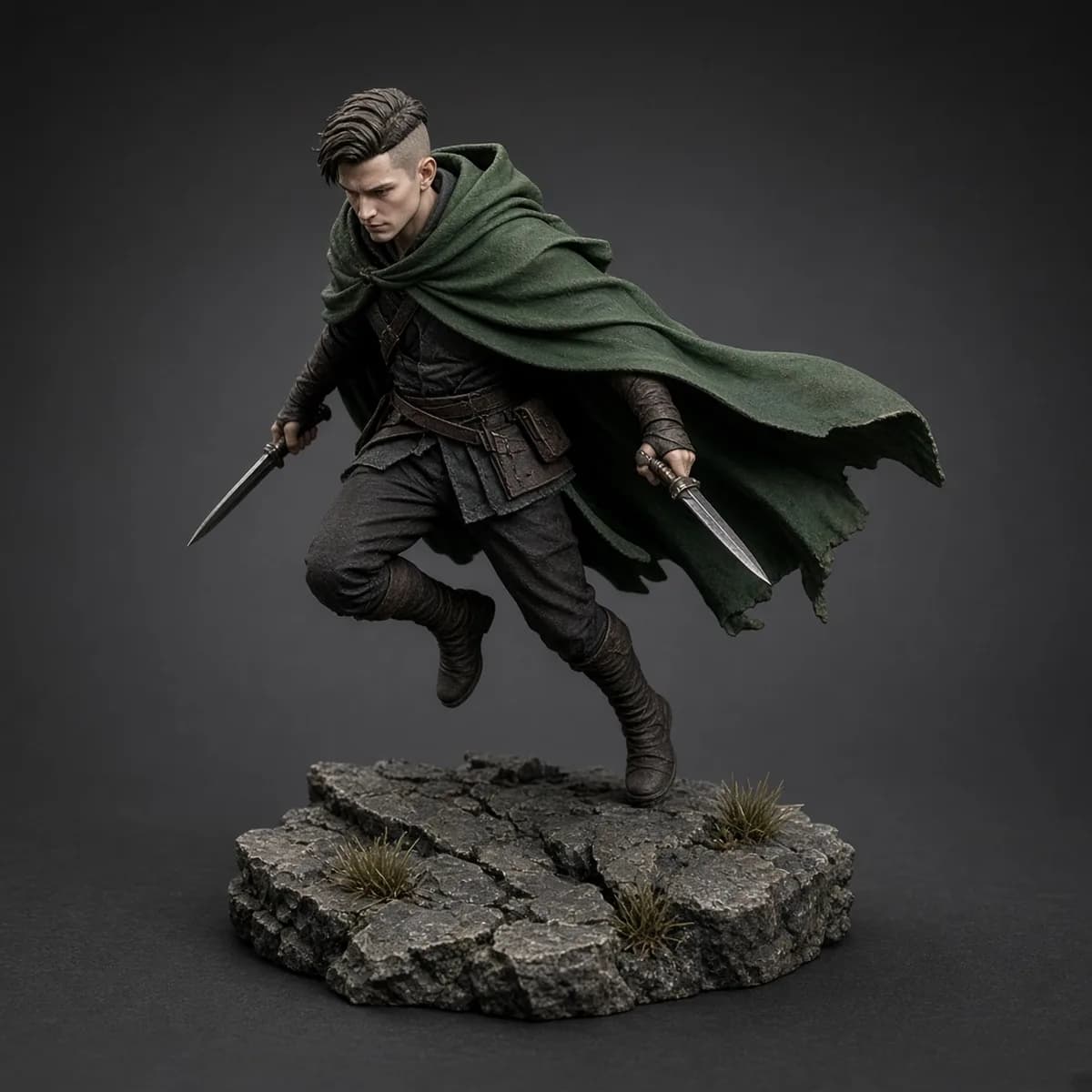 Levi Ackerman 1/6 resin statue from Attack on Titan, limited edition of 300. Catalog illustration.